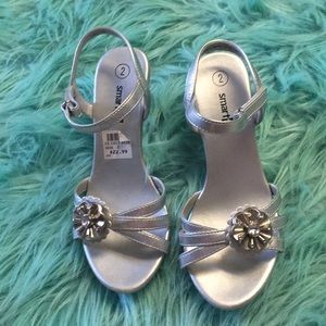 Silver shoes for girls